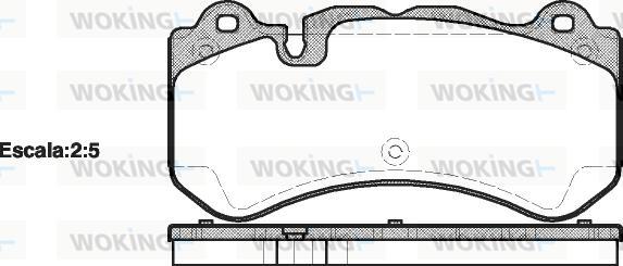 Woking P13793.00 - Kit de plaquettes de frein, frein à disque cwaw.fr