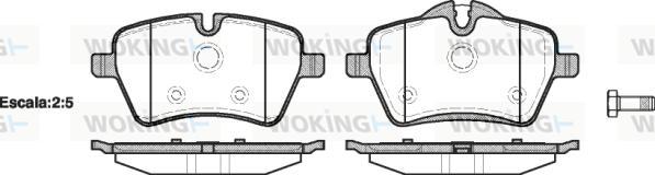 Woking P13773.00 - Kit de plaquettes de frein, frein à disque cwaw.fr