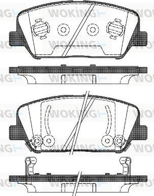 Woking P12983.02 - Kit de plaquettes de frein, frein à disque cwaw.fr