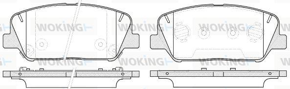 Woking P12983.12 - Kit de plaquettes de frein, frein à disque cwaw.fr