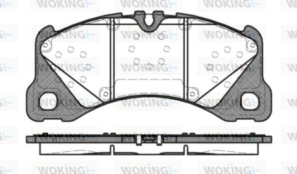 Woking P12453.40 - Kit de plaquettes de frein, frein à disque cwaw.fr