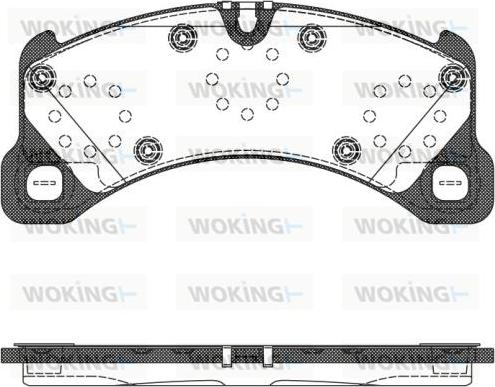 Woking P12453.50 - Kit de plaquettes de frein, frein à disque cwaw.fr