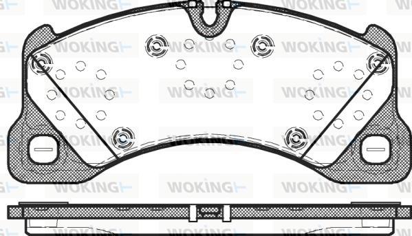 Woking P12453.00 - Kit de plaquettes de frein, frein à disque cwaw.fr