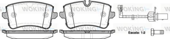 Woking P12433.10 - Kit de plaquettes de frein, frein à disque cwaw.fr