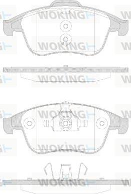 Woking P12503.30 - Kit de plaquettes de frein, frein à disque cwaw.fr