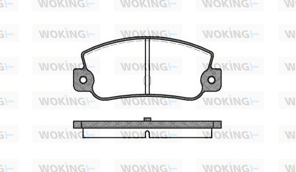 Woking P1253.30 - Kit de plaquettes de frein, frein à disque cwaw.fr