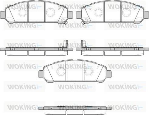 Woking P12573.02 - Kit de plaquettes de frein, frein à disque cwaw.fr