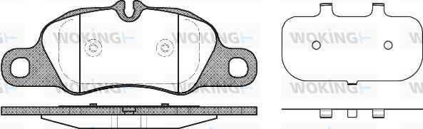 Woking P12663.00 - Kit de plaquettes de frein, frein à disque cwaw.fr