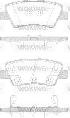 Woking P12623.42 - Kit de plaquettes de frein, frein à disque cwaw.fr