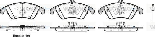 Woking P12043.00 - Kit de plaquettes de frein, frein à disque cwaw.fr