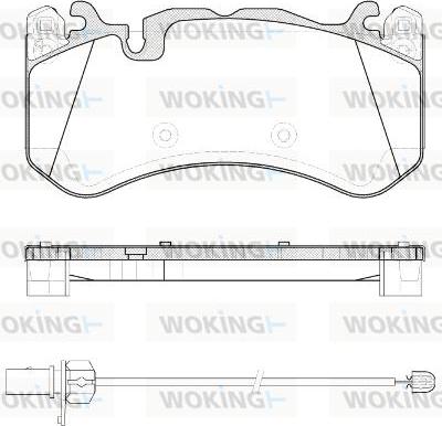 Woking P12003.30 - Kit de plaquettes de frein, frein à disque cwaw.fr