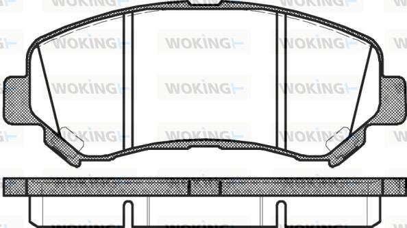 Woking P12183.00 - Kit de plaquettes de frein, frein à disque cwaw.fr