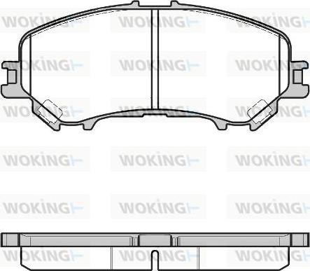 Woking P12183.22 - Kit de plaquettes de frein, frein à disque cwaw.fr