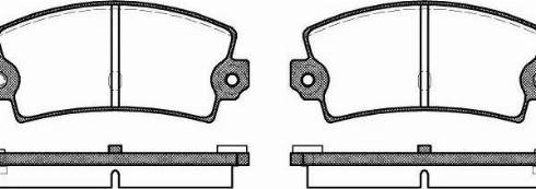 Woking P1213.36 - Kit de plaquettes de frein, frein à disque cwaw.fr