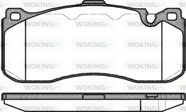 Woking P12803.00 - Kit de plaquettes de frein, frein à disque cwaw.fr