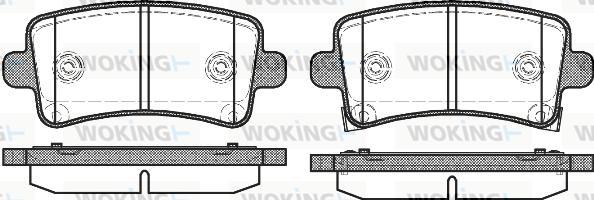 Woking P12883.04 - Kit de plaquettes de frein, frein à disque cwaw.fr