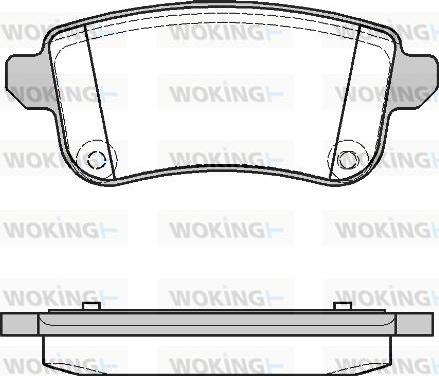 Woking P12873.10 - Kit de plaquettes de frein, frein à disque cwaw.fr