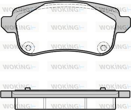 Woking P12873.30 - Kit de plaquettes de frein, frein à disque cwaw.fr