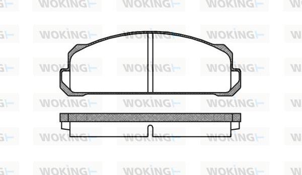 Woking P1223.40 - Kit de plaquettes de frein, frein à disque cwaw.fr