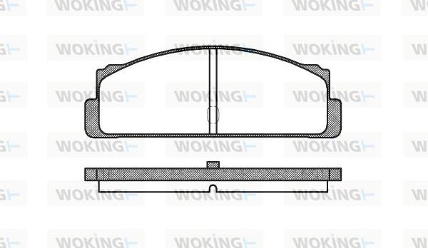 Woking P1223.10 - Kit de plaquettes de frein, frein à disque cwaw.fr