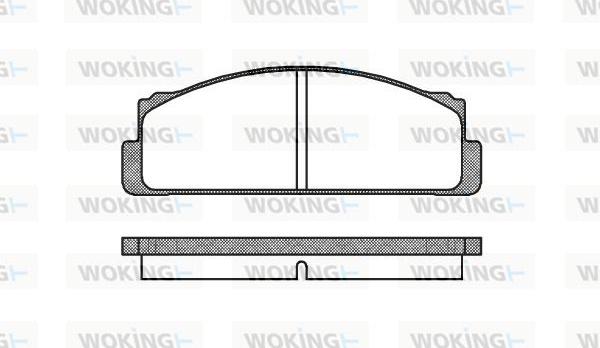 Woking P1223.20 - Kit de plaquettes de frein, frein à disque cwaw.fr