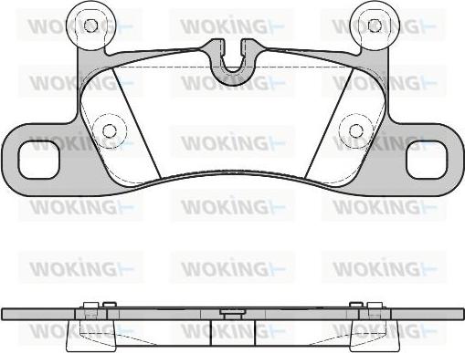 Woking P12793.40 - Kit de plaquettes de frein, frein à disque cwaw.fr