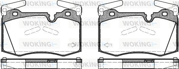 Woking P12743.00 - Kit de plaquettes de frein, frein à disque cwaw.fr