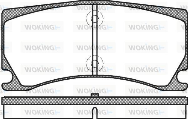 Woking P12783.00 - Kit de plaquettes de frein, frein à disque cwaw.fr