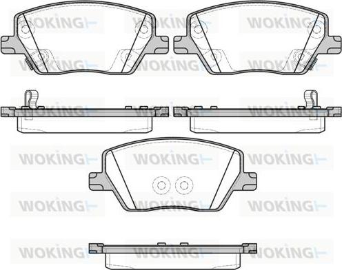 Woking P17953.02 - Kit de plaquettes de frein, frein à disque cwaw.fr