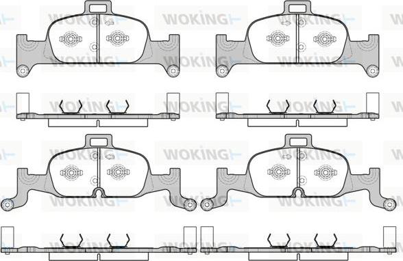 Woking P17913.00 - Kit de plaquettes de frein, frein à disque cwaw.fr