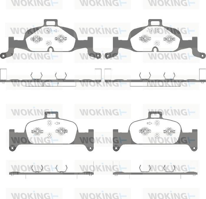 Woking P17913.10 - Kit de plaquettes de frein, frein à disque cwaw.fr