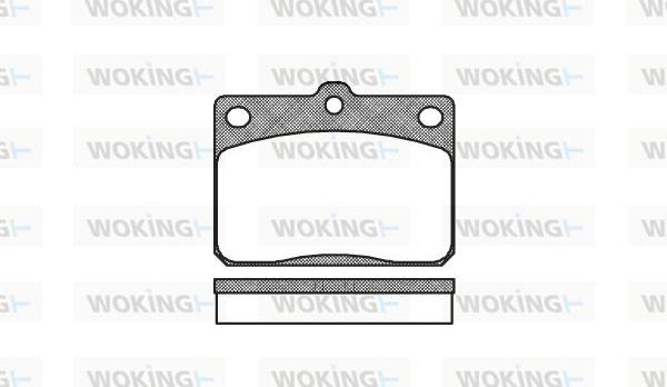 Woking P1793.40 - Kit de plaquettes de frein, frein à disque cwaw.fr