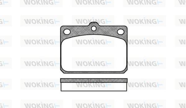 Woking P1793.00 - Kit de plaquettes de frein, frein à disque cwaw.fr