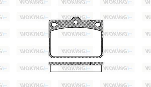 Woking P1793.30 - Kit de plaquettes de frein, frein à disque cwaw.fr