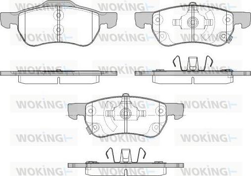 Woking P17933.12 - Kit de plaquettes de frein, frein à disque cwaw.fr