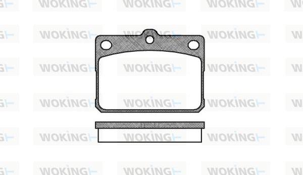 Woking P1793.20 - Kit de plaquettes de frein, frein à disque cwaw.fr