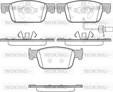 Woking P17923.01 - Kit de plaquettes de frein, frein à disque cwaw.fr