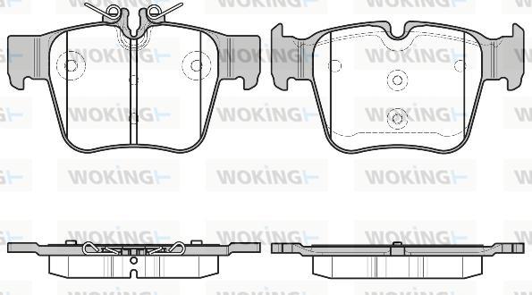 Woking P17973.00 - Kit de plaquettes de frein, frein à disque cwaw.fr