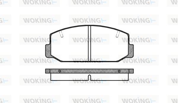 Woking P1753.40 - Kit de plaquettes de frein, frein à disque cwaw.fr