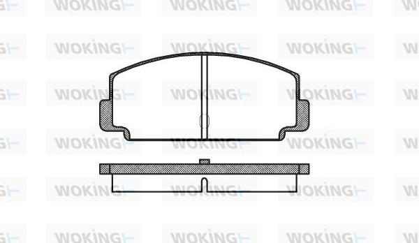 Woking P1753.60 - Kit de plaquettes de frein, frein à disque cwaw.fr