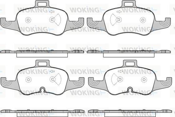 Woking P17533.00 - Kit de plaquettes de frein, frein à disque cwaw.fr