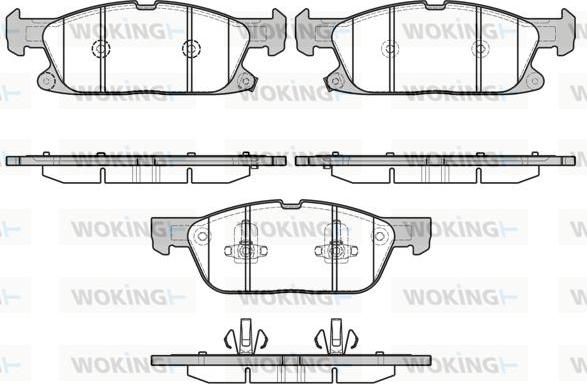 Woking P17573.02 - Kit de plaquettes de frein, frein à disque cwaw.fr