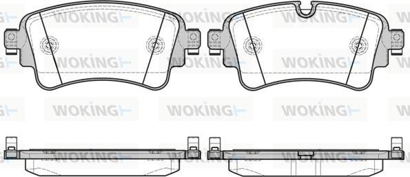 Woking P17693.08 - Kit de plaquettes de frein, frein à disque cwaw.fr