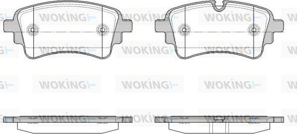 Woking P17693.10 - Kit de plaquettes de frein, frein à disque cwaw.fr