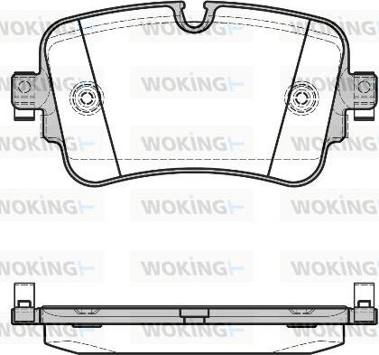 Woking P17683.08 - Kit de plaquettes de frein, frein à disque cwaw.fr