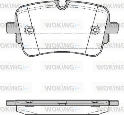 Woking P17683.10 - Kit de plaquettes de frein, frein à disque cwaw.fr