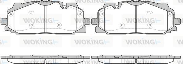 Woking P17673.00 - Kit de plaquettes de frein, frein à disque cwaw.fr