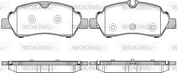 Woking P17053.00 - Kit de plaquettes de frein, frein à disque cwaw.fr