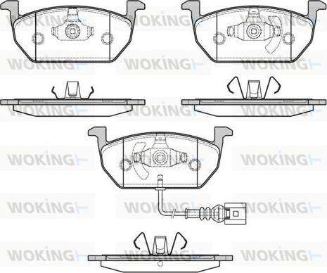 Woking P17013.01 - Kit de plaquettes de frein, frein à disque cwaw.fr