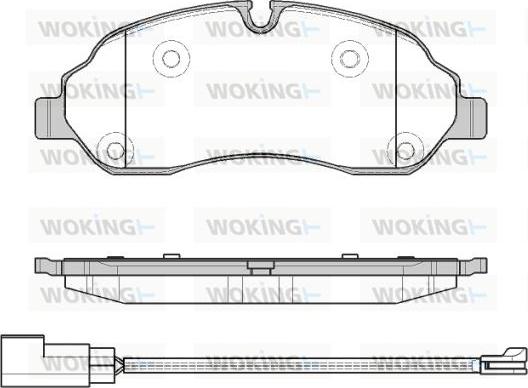 Woking P17023.02 - Kit de plaquettes de frein, frein à disque cwaw.fr